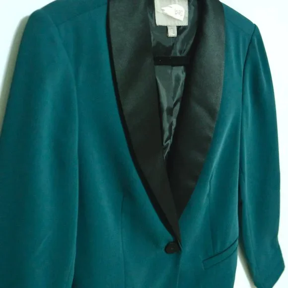 Forever 21 Teal Formal Blazer Jacket - Picture 2 of 5